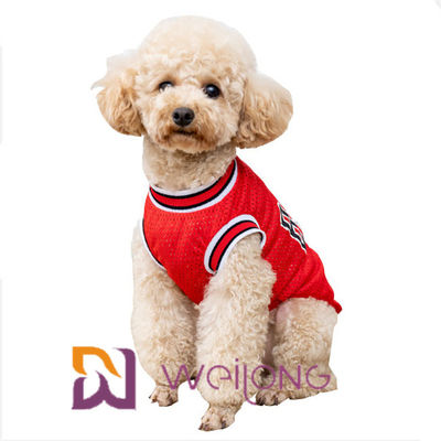 تخصيص طباعة عدد شبكة الحيوانات الأليفة تي شيرت Nba Pet الملابس الفانيلة